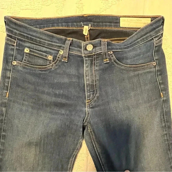 Rag & Bone Blue Skinny Bedford Stretchy Jeans MidRise Style W1502K089BED Size 30 - Picture 7 of 8